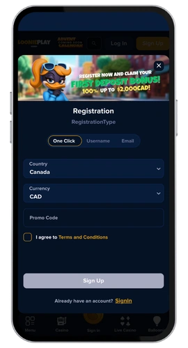 LooniePlay Casino connexion